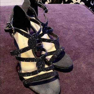 GIANNI BINI - black strappy dress heels